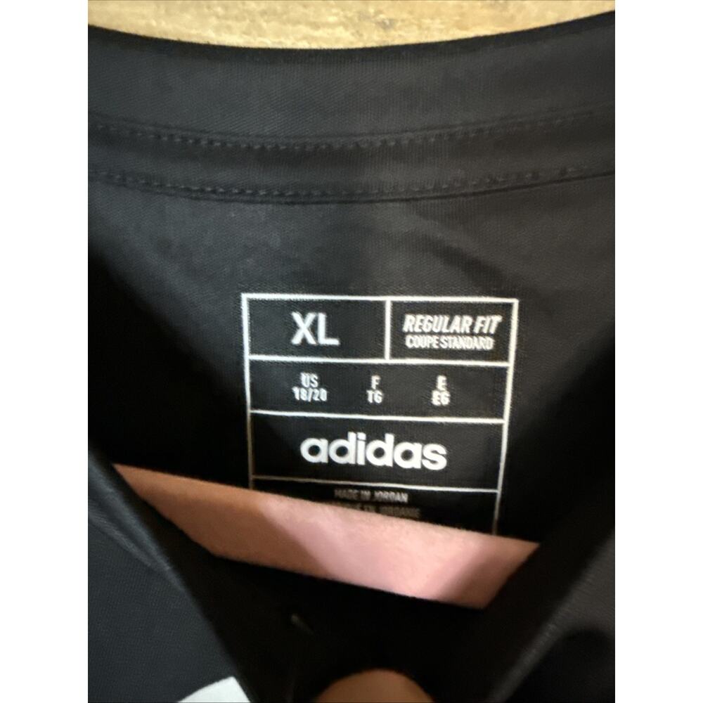 Boys Adidas Short Sleeve Active Top, Black, XL (18/20) - Picture 4 of 5